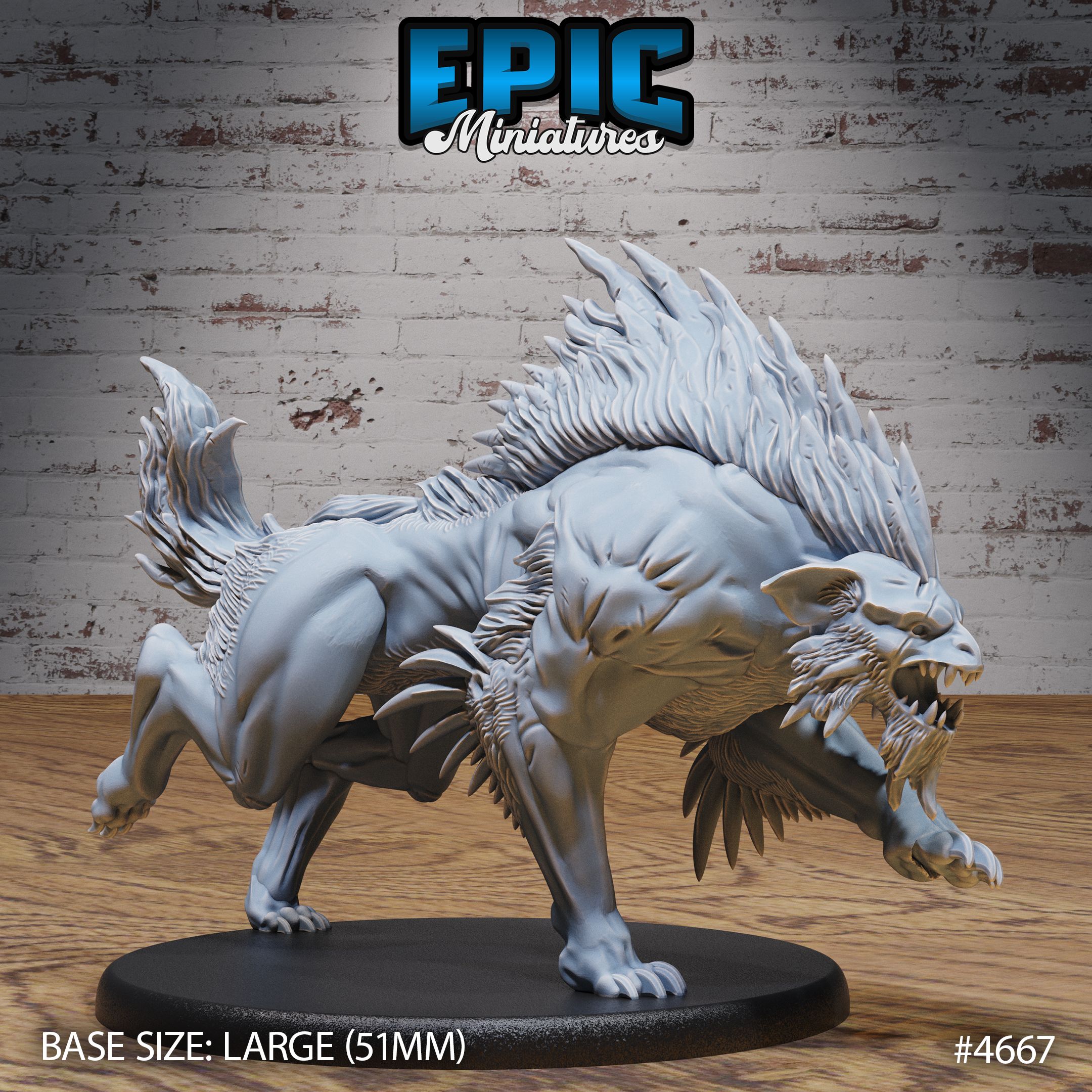 Warg Beast Run / Dire Wolf / Wild Animal Creature / Evil Predator / Hound Monster / Big Were Canine / Forest Creature / Classic Woodland Encounter